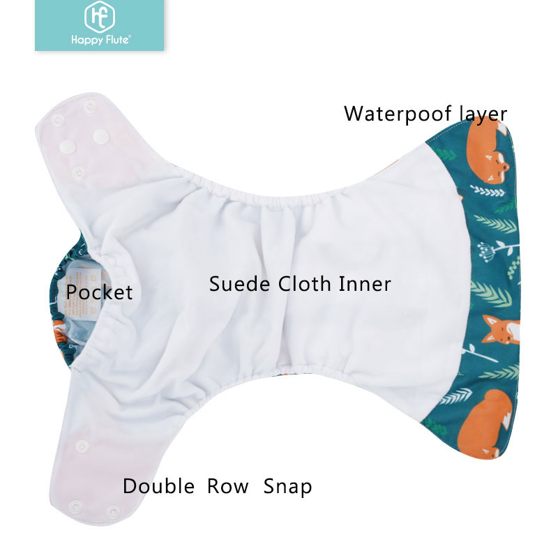 Happyflute 2023 4pcs/set Washa - огляд і ціна Cloth Diaper Insert
