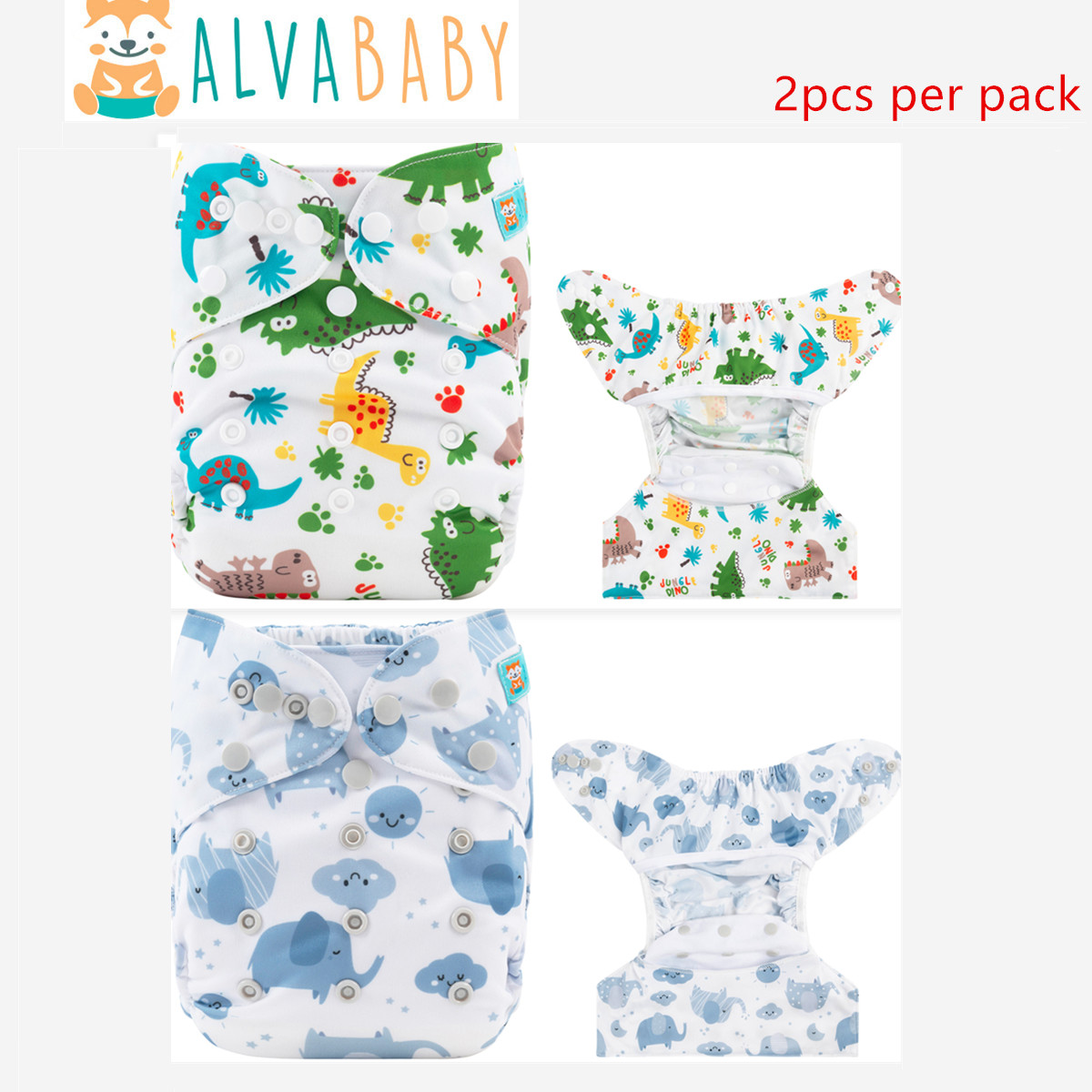 2pcs Eco-friendly Baby Cloth D - огляд і ціна Cloth Diaper Insert